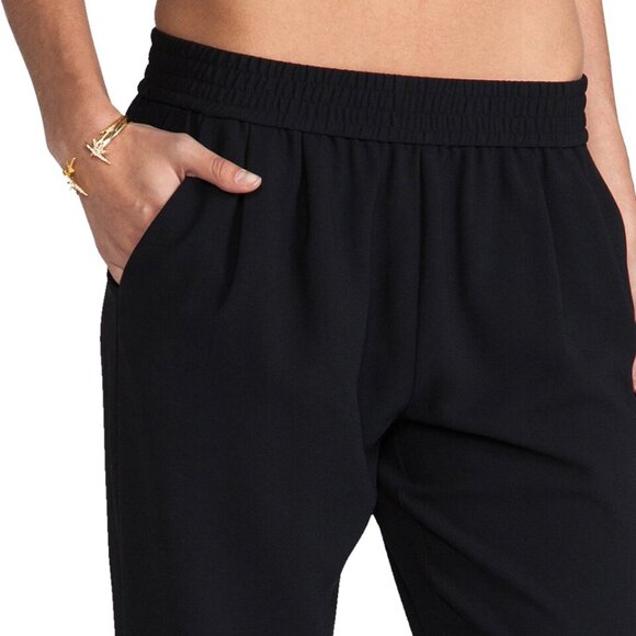 Joie Mariner Cropped Jogger in Black - Picture 5 of 5